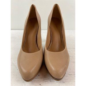 Nine West 4inch Beige Heels Leather upper size 9M